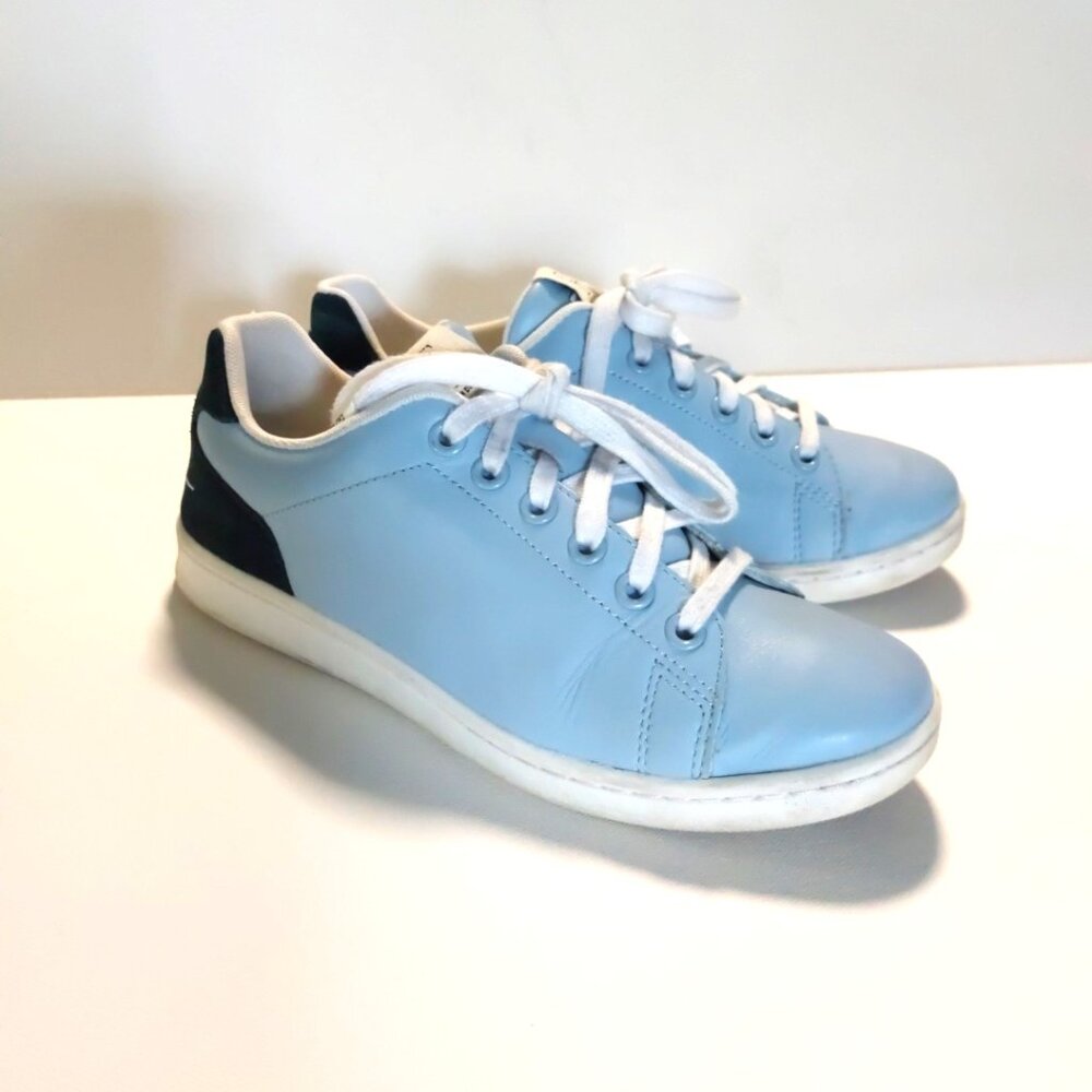 Ellen DeGeneres Chapalove Blue Lace Up Sneakers Women's Size 7.5 No Insoles